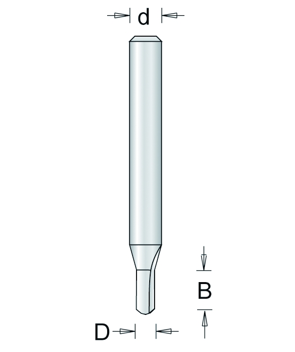 HSS Holprofielfrees Z=1